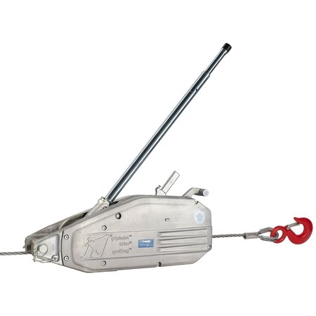 TRACTEL Griphoist Manual Wire Rope Hoist, 8,000 lb. 4 Ton, 100 ft Lift, TU32 032199024100K